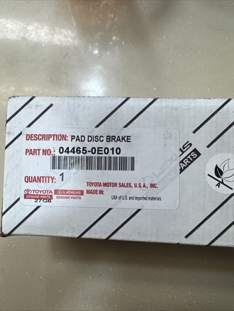 Má phanh trước, bố thắng đĩa trước